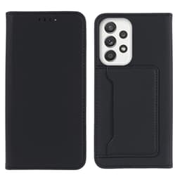 SKALO Samsung A53 5G Premium Kortlomme Flip Cover - Sort