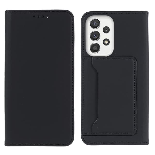 SKALO Samsung A53 5G Premium Kortlomme Flip Cover - Sort