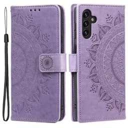 SKALO Samsung A13 5G Mandala Plånboksfodral - Lila