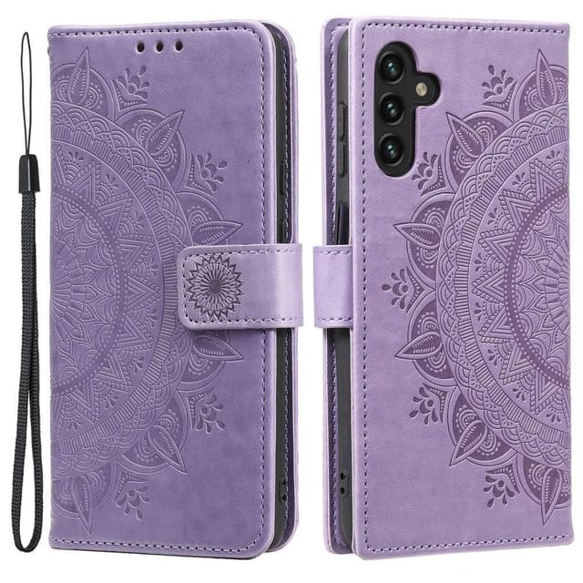 SKALO Samsung A04s 4G Mandala Flip Cover - Lilla