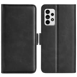 SKALO Samsung A33 5G Premium Wallet Lompakkokotelo - Musta