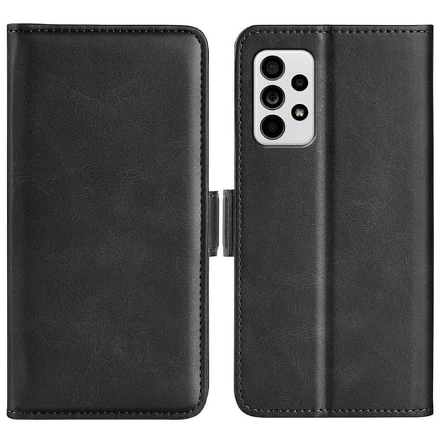 SKALO Samsung A33 5G Premium Wallet Lompakkokotelo - Musta