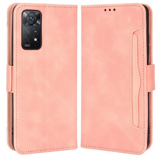 SKALO Xiaomi Redmi Note 11 Pro 6-FACK Plånboksfodral - Rosa