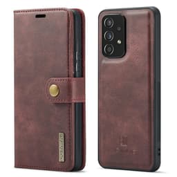 DG MING Samsung A53 5G 2-i-1 Magnet Plånboksfodral - Röd