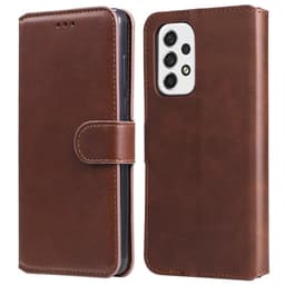 SKALO Samsung A53 5G Classic Lompakkokotelo - Ruskea