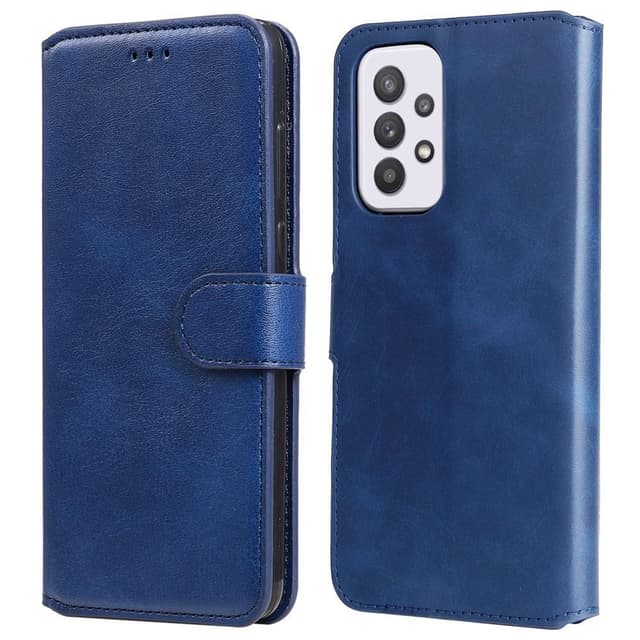 SKALO Samsung A33 5G Classic Lompakkokotelo - Sininen