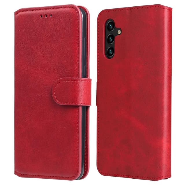 SKALO Samsung A13 5G Classic Lompakkokotelo - Punainen