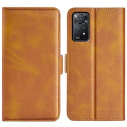 SKALO Xiaomi Redmi Note 11 Pro Premium Plånboksfodral - Ljusbrun