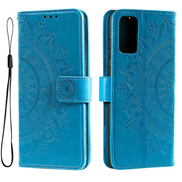 SKALO Samsung A33 5G Mandala Plånboksfodral - Blå