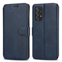 SKALO Samsung A53 5G Premium Cut Plånboksfodral - Blå