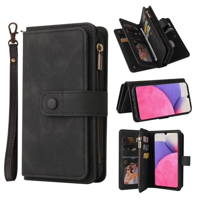 SKALO Samsung A53 5G Big Wallet 17-FACK Plånboksfodral - Svart