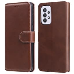 SKALO Samsung A33 5G Classic Lompakkokotelo - Ruskea
