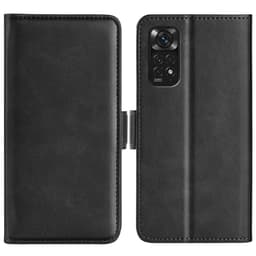SKALO Xiaomi Redmi Note 11 Premium Wallet Flip Cover - Sort