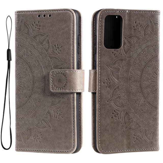 SKALO Samsung A53 5G Mandala lompakkokotelo - Harmaa