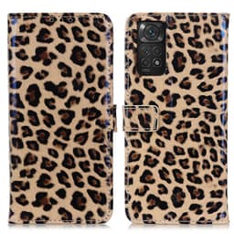 SKALO Xiaomi Redmi Note 11 Leopard mönstrad Plånboksfodral i PU Läder
