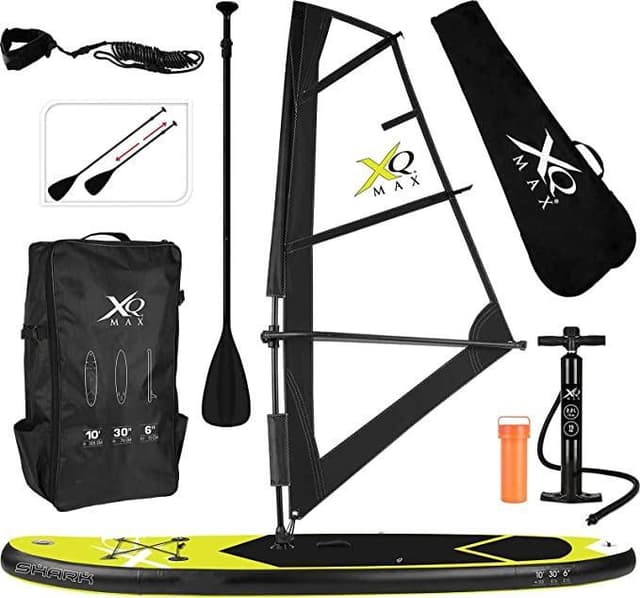 XQ Max Uppblåsbar WindSUP komplett Vindsurfingpaket 305 cm, Lime