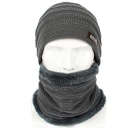 Hatt og skjerf, grå