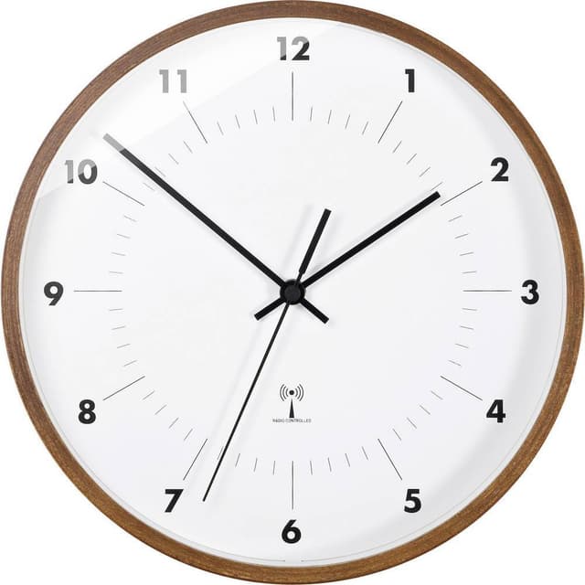 TFA Dostmann 98.1097 Radio Vægur 25.5 cm x 5 cm Træ