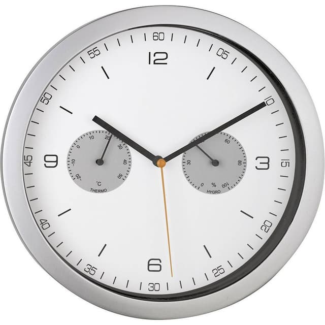 Mebus 52827 DCF Väggklocka 260 mm x 42 mm Silver