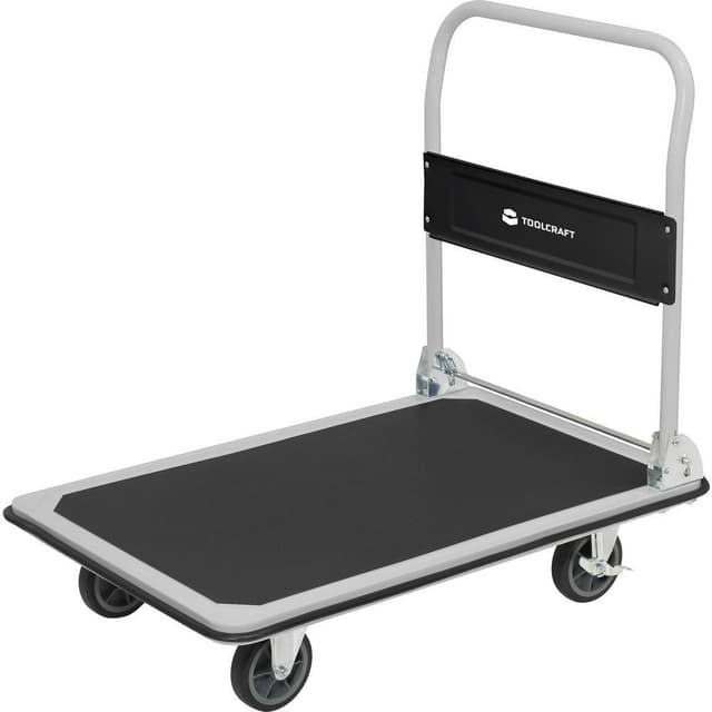 TOOLCRAFT 2303575 Handvagn hoppfällbar, bromsar Stål,