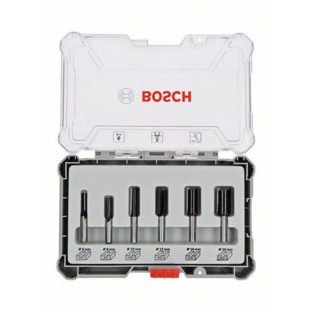 Bosch-spårfräs set, 6-delars, 8 mm skaft Bosch