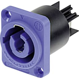 Neutrik NAC3MPA Strømstik powerCON Stik, indbygning lodret Samlet poltal: 2 + PE 20 A Blå 1 stk