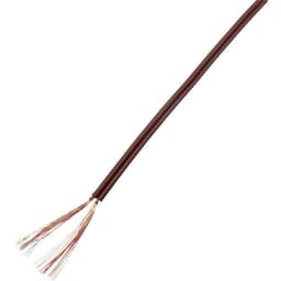 TRU COMPONENTS 93030c534 Tråd 2 x 1 mm² Brun 25 m