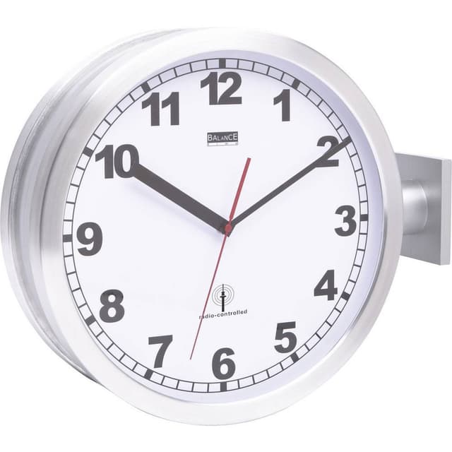 EUROTIME 91764-47 DCF Väggklocka 40 cm Aluminium