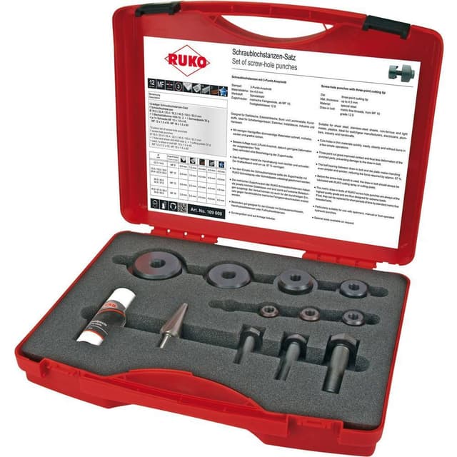 RUKO 109008 Hulslånings-sæt 1 Set