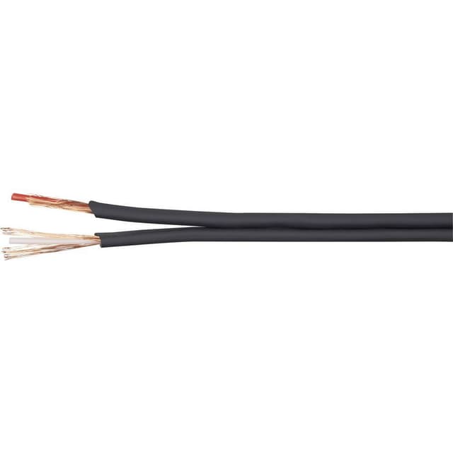 BKL Electronic 1106001/10 Audiokabel 2 x 0.14 mm² Svart