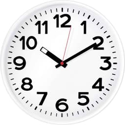 EUROTIME 82321 Kvarts Väggklocka Vit