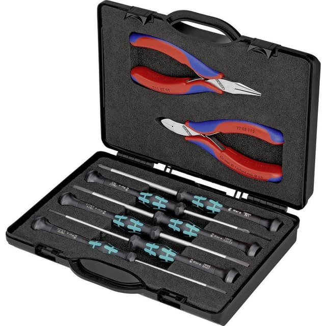 Knipex 00 20 18 Værktøjssæt Elektriker I kuffert 8 dele