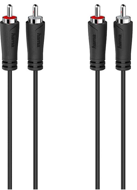 Hama 2 x RCA til 2 x RCA lydkabel 5 m