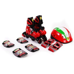 Ferrari roller blades komplett nybörjarset för barn (#29-32) - röd