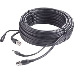 Sygonix 43522D Strøm, Video Forlængerkabel [1x BNC-stik, DC-bøsning 5,5 mm - 1x BNC-stik, DC-