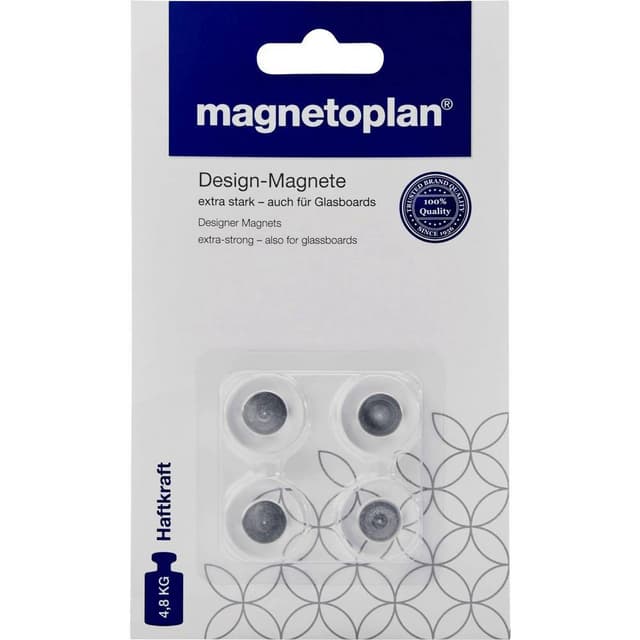 Magnetoplan Magnet Acryl (Ø) 20 mm Transparent 4 st