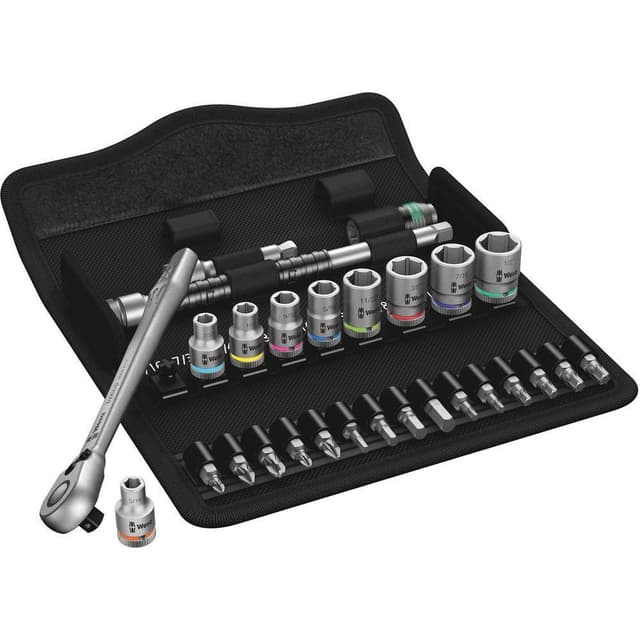 Wera 8100 SA 11 Zyklop Hylsnyckelsats imperial 28 delar