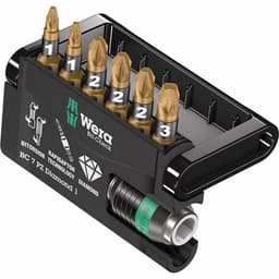 Wera Bit-Check 7 PZ Diamond 1 05057412001 Bitsæt 7 dele