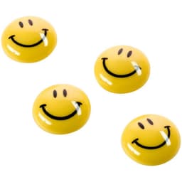 Magnetoplan Magnet Smiley (Ø) 40 mm rund Gul 4 st 16673
