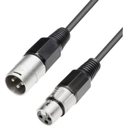 Paccs XLR Forbindelsesledning [1x XLR-tilslutning - 1x XLR-stik] 1.00 m Sort