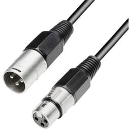 Paccs XLR Kabel [1x XLR-stik - 1x XLR-tilslutning] 15.00 m Sort