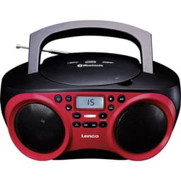 Lenco SCD-501 CD-radio FM AUX, Bluetooth, CD, USB Röd,