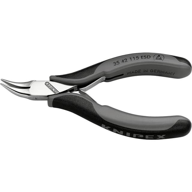 ESD Spetstång Böjda 45° 115 mm Knipex 35 42 115 ESD