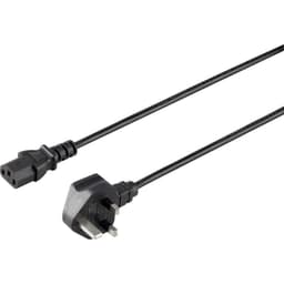 Sygonix SY-5042738 IEC Anslutningskabel Svart 2.00 m
