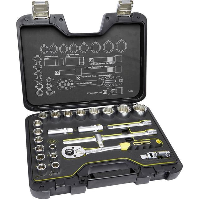 C.K. T4662 Hylsnyckelsats metrisk 1/2 24 delar T4662