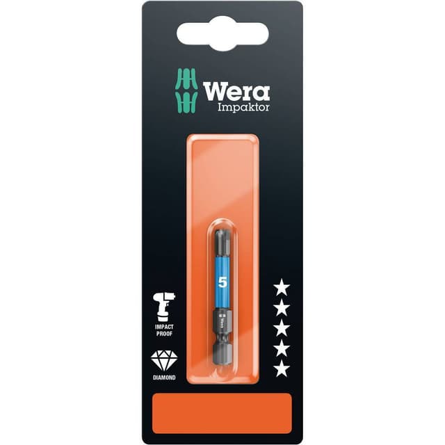 840/4 IMP DC SB SiS Wera Sexkants-Bit 4 mm Verktygsstål