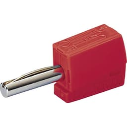 WAGO Banankontakt Kontakt hane rak Stift-Ø: 4 mm Röd 1