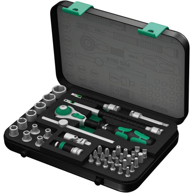 Wera 8100 SA 4 Zyklop Hylsnyckelsats imperial 1/4 41