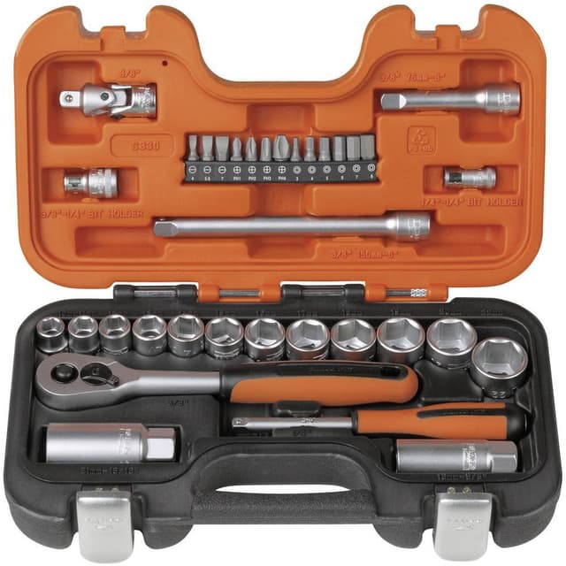 Bahco Hylsnyckelsats 34 delar S330