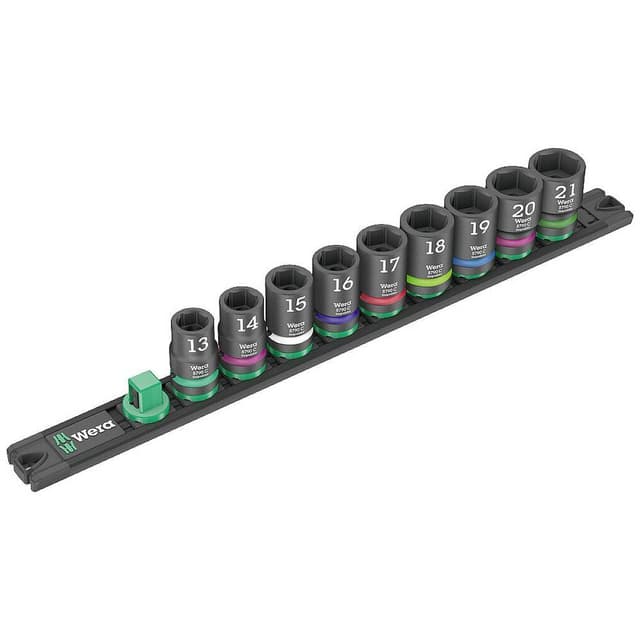 Wera C Impaktor Hylsnyckelsats imperial 1/2 9 delar